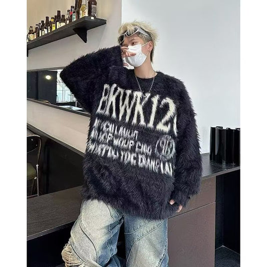 Autumn and winter loose Korean-style knitted sweater jacket(N202)