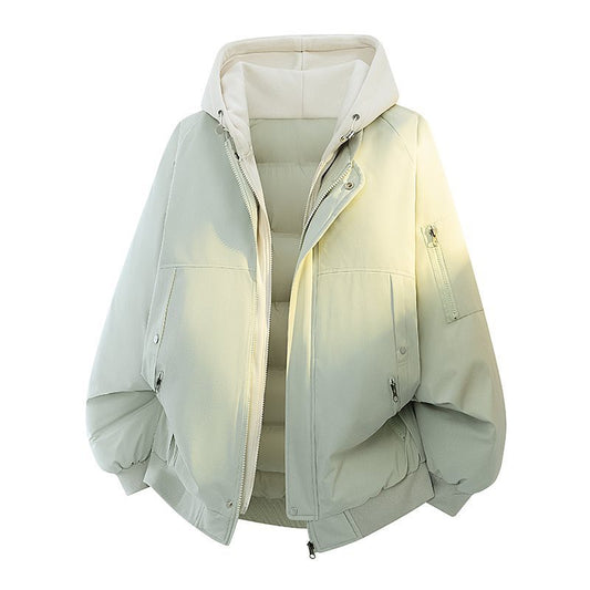 Fake two-piece men's cotton jacket