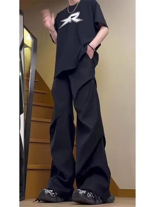 Crinkle Fluid Flare Pants