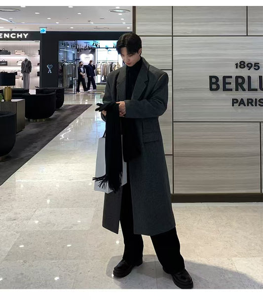 Korean style thick woolen coat(N216)