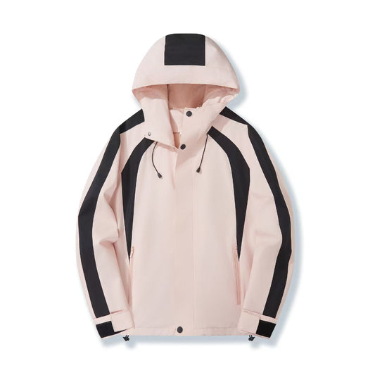 Couple's matching double-color jacket