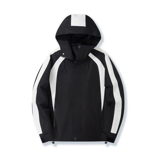 Couple's matching double-color jacket