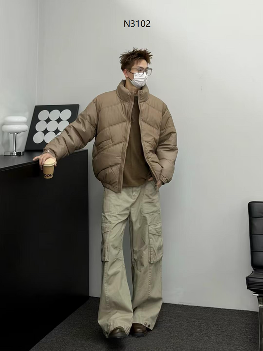 American-style cargo pants with large pockets(N3102)