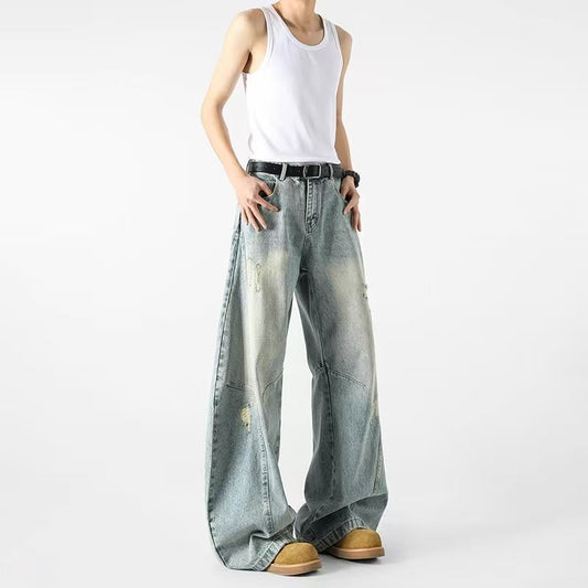 American high street washed vintage jeans