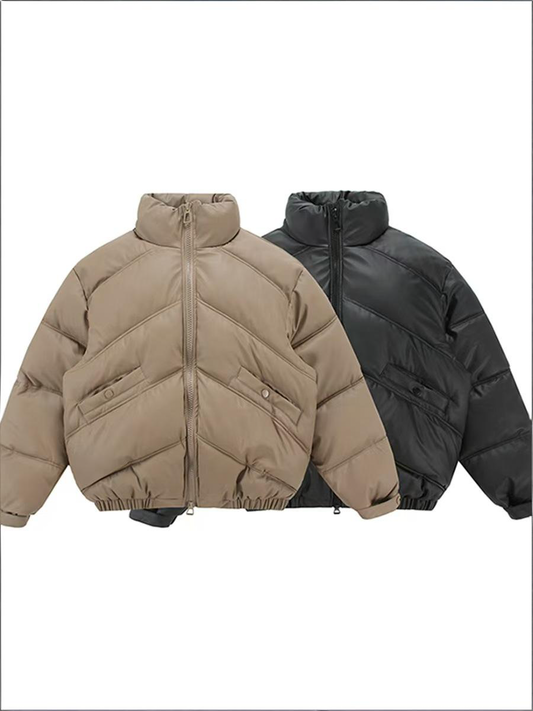 Couple's Thick Warm Loose American Retro Cotton-padded Jacket(N3102)