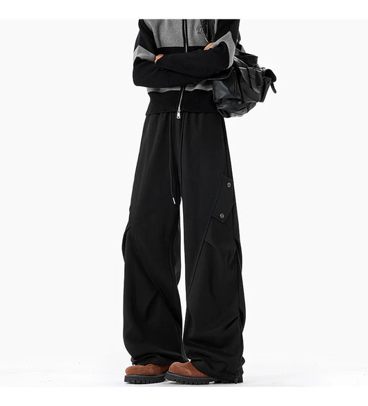 Men's Cargo Pants with Drapery - Reinforced Winter Cargo Pants (Unisex Relaxed Fit)