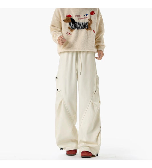 Men's Cargo Pants with Drapery - Reinforced Winter Cargo Pants (Unisex Relaxed Fit)